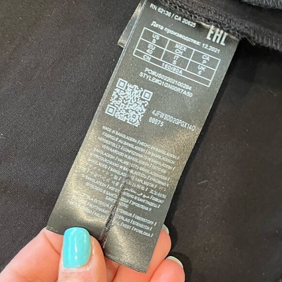 Guess Womens Black Open Front Blazer Cropped Length - Size S - Picture 4 of 6